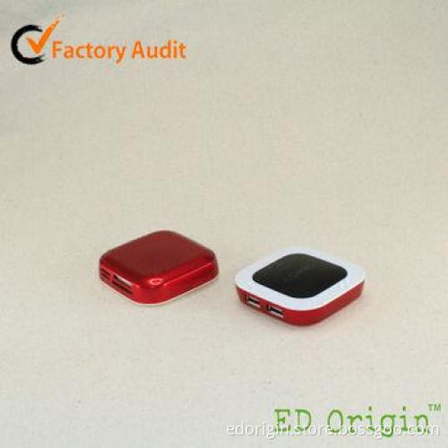Mini USB Hub Card Reader Combo with 2-port USB Hub and 4-port Card Reader, Logo by Laser Engraving